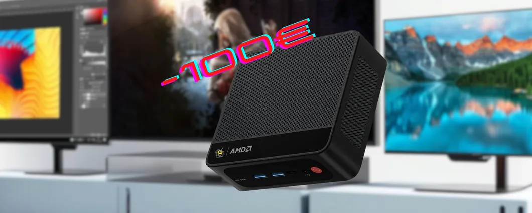 Mini PC con Ryzen 7 (16/500GB) in sconto di 100€ su Amazon