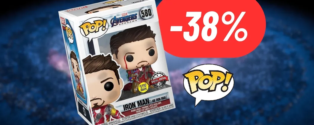 Funko Pop di Iron Man dal film di Endgame in MEGA SCONTO: SUPER OFFERTA