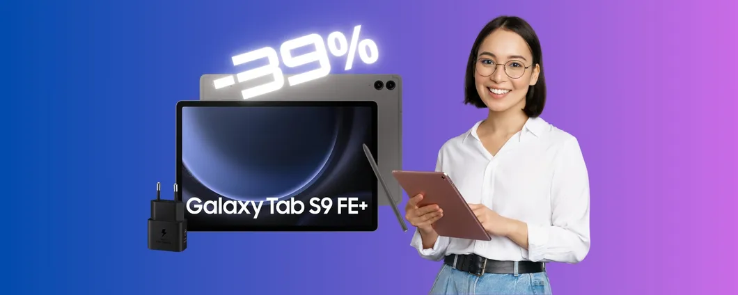 Offerta imperdibile: Galaxy Tab S9 FE+ in sconto del 39%, risparmia 320€