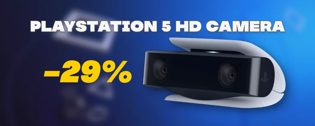 PlayStation 5 HD Camera SCONTATA del 29% su Amazon: non fartela sfuggire