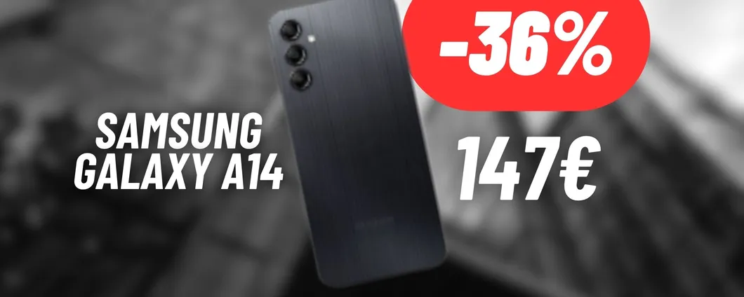 Risparmia sul tuo prossimo smartphone: Samsung Galaxy A14 IN MAXI PROMO