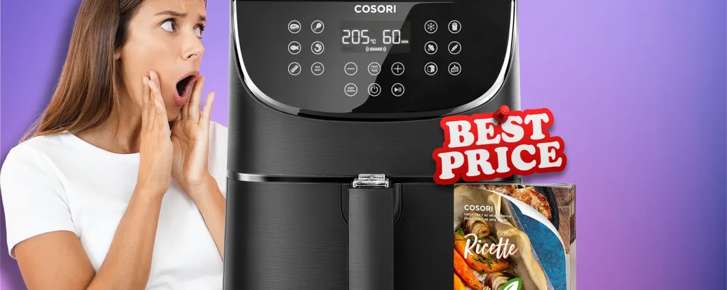 Friggitrice ad aria COSORI: con il coupon e lo sconto, il prezzo è pazzesco