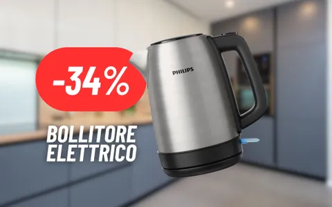 Affronta il freddo con Té e Tisane sempre pronte: BOLLITORE ELETTRICO PHILIPS in PROMOZIONE
