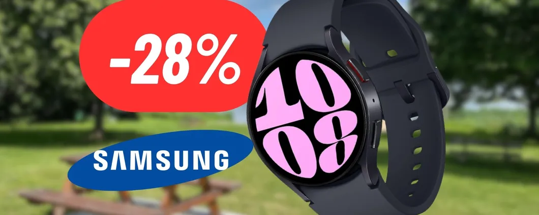 Monitora il tuo corpo e i tuoi social con il Samsung Galaxy Watch 6 al 28% DI SCONTO