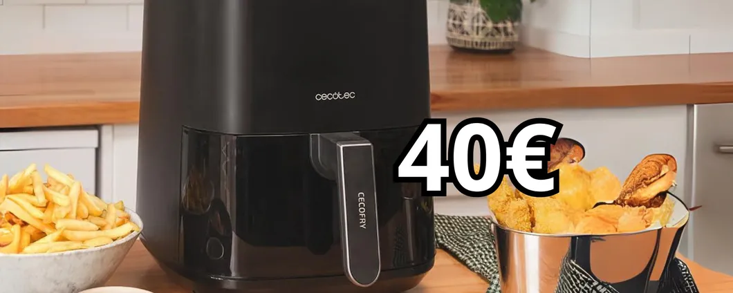 BOMBA: SOLO 40€ per la Friggitrice ad Aria Cecotec con 9 funzioni di cottura su Amazon!