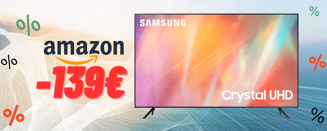 Smart TV Samsung Crystal UHD 55'' ora in GRANDE SCONTO su Amazon