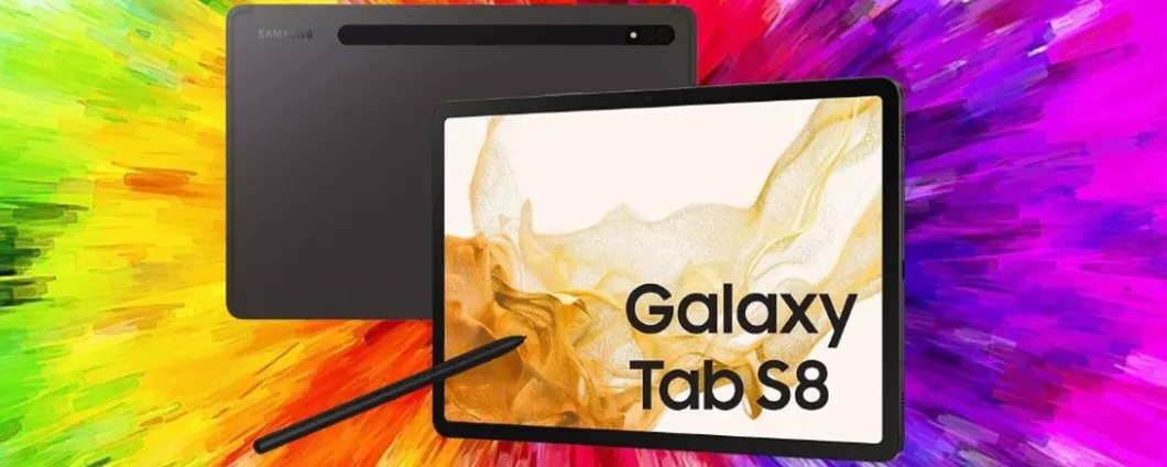SUPER OFFERTA AMAZON sul Samsung Galaxy Tab S8 risparmi 290 euro