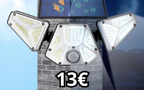 SOLO 13€ per illuminare a giorno il tuo giardino con le lampade solari su Amazon!