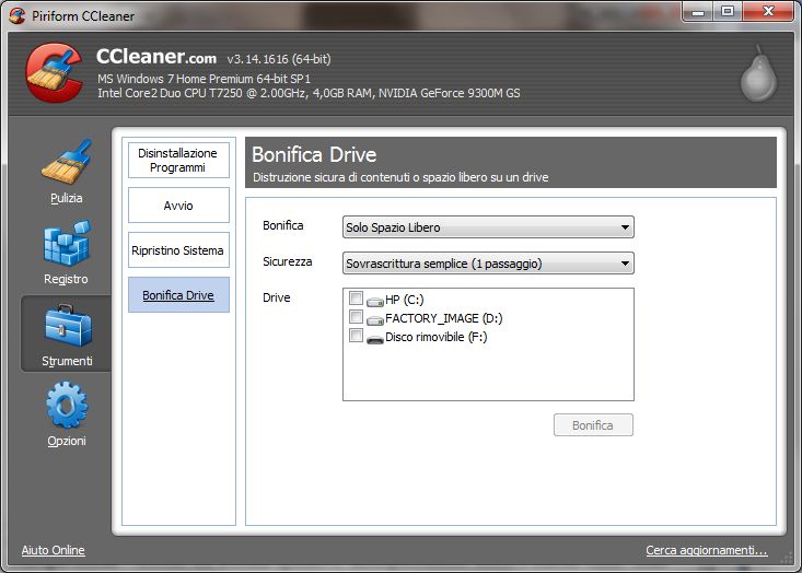 download ccleaner per windows xp italiano gratis