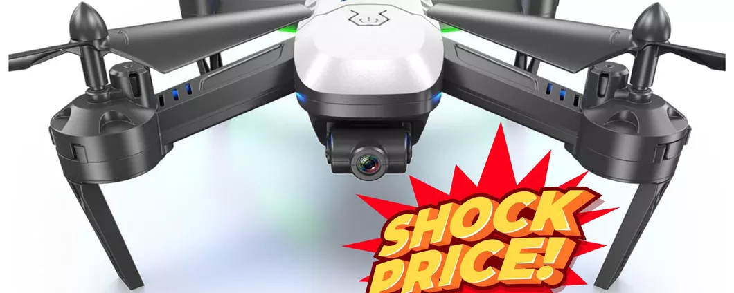 RIBASSO SHOCK: un vero DRONE per riprese e foto aeree a soli 47€ con il MAXI coupon!