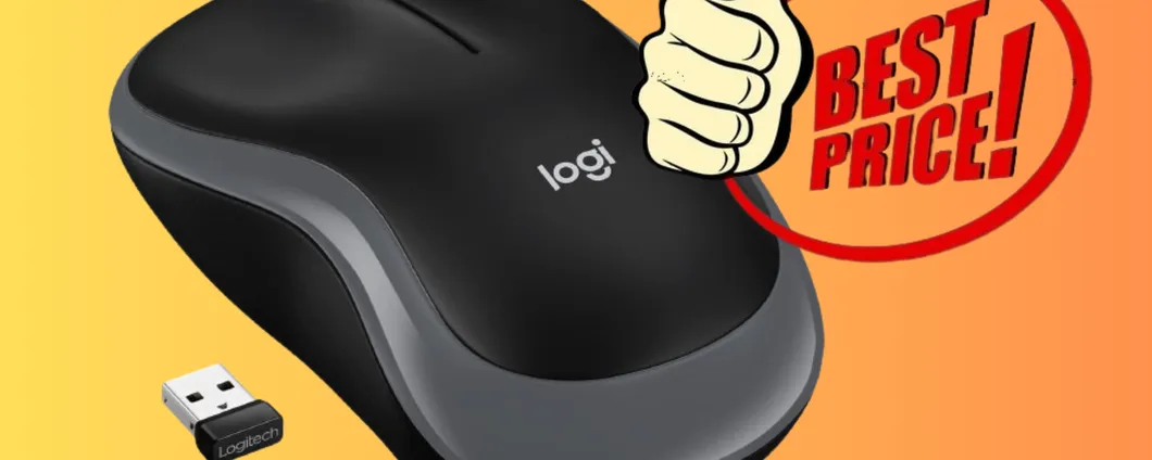 SOLO 9 EURO per il Mouse wireless AMBIDESTRO Logitech