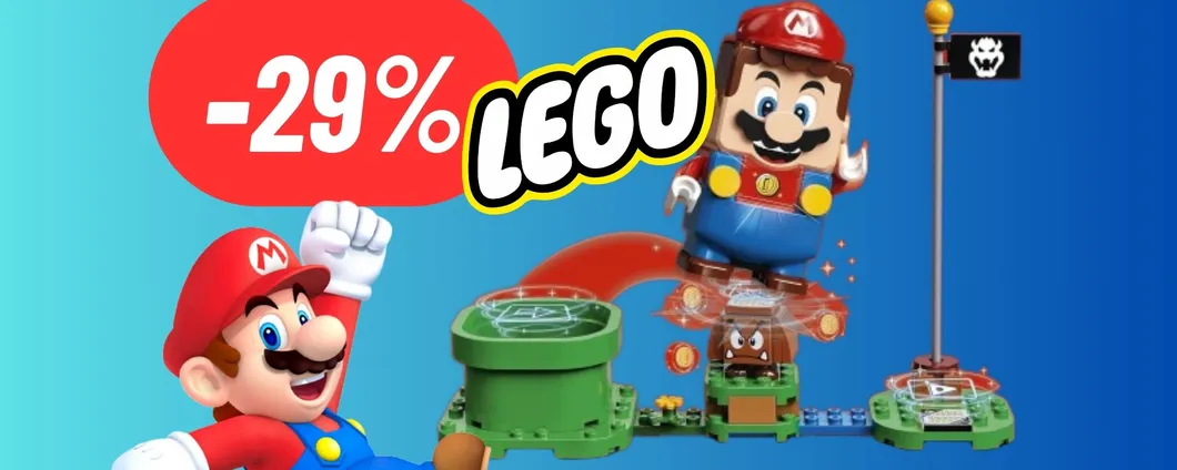 Lo sconto sul LEGO Starter Pack di Super Mario è MITICO (-24%)