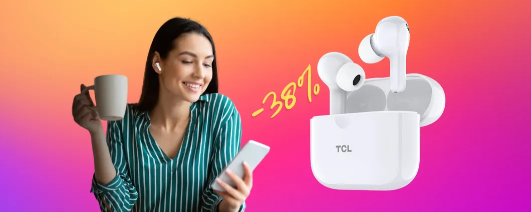 TCL Moveaudio S108: auricolari wireless TOP a prezzo WOW (-38%)