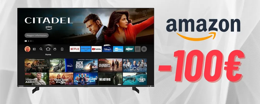 Black Friday: OFFERTISSIMA per la Smart TV Toshiba QLED 4K da 50 pollici!