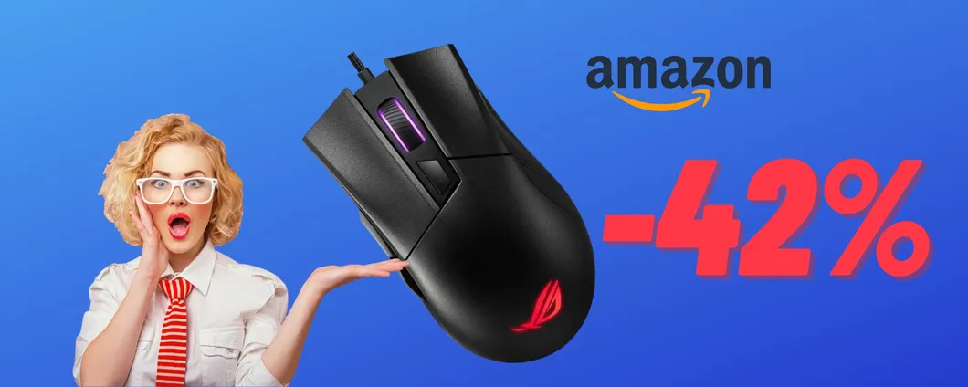 Gioca con una marcia in più col MOUSE GAMING di ASUS ROG in offerta!