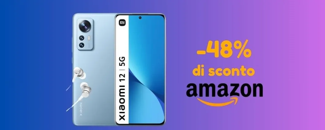 Xiaomi 12: solo su Amazon lo PAGHI LA META', corri a prenderlo!