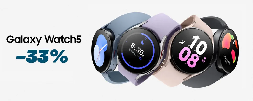 Samsung Galaxy Watch5 tuo a MENO DI 200€ con lo SCONTO Amazon (-33%)