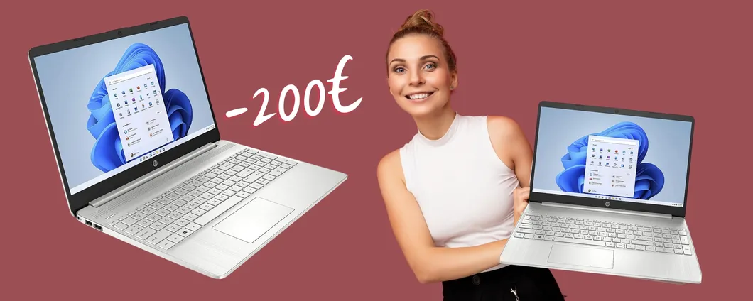 Portatile HP con AMD Ryzen 3 a prezzo MAI VISTO (-200€)