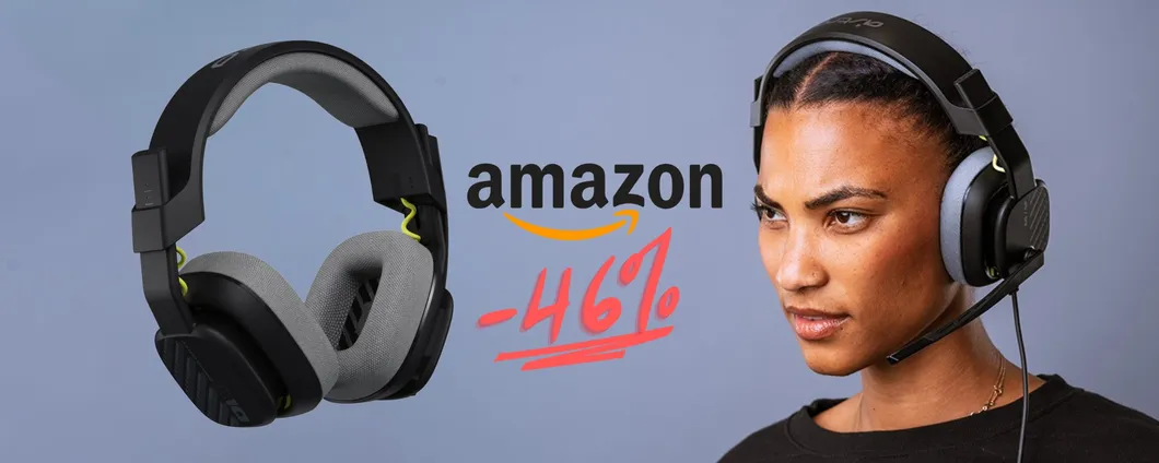 ASTRO A10: cuffie da gaming ECCEZIONALI a prezzo WOW (-46%)