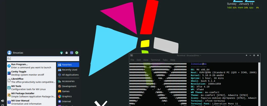 MX Linux 21.3: arrivati Xfce 4.18 e Linux 6.0