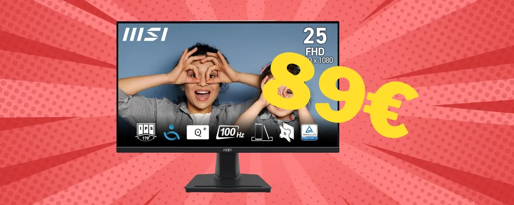 Monitor FHD da 24,5 pollici MSI PRO MP252: tutto il giorno senza fatica