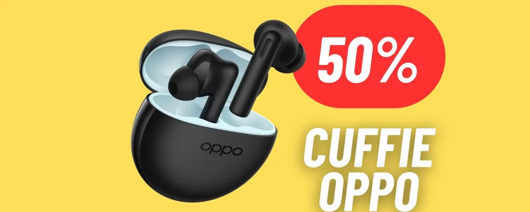 Cancella i rumori esterni e immergiti nella tua musica: Cuffie Bluetooth Oppo al 50% DI SCONTO