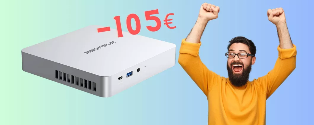 Minis Forum TH80: mini PC con i7, 16GB/512GB a -105€