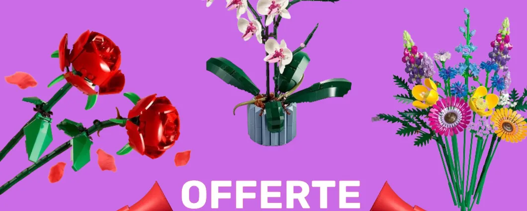 A Pasqua regala un Set LEGO di fiori coloratissimi: i modellini in OFFERTA TOP