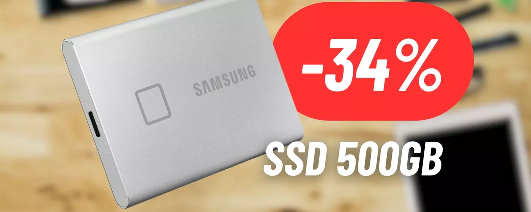 SSD Samsung portatile da 500GB ad un prezzo top: SCON(TO)VOLGENTE