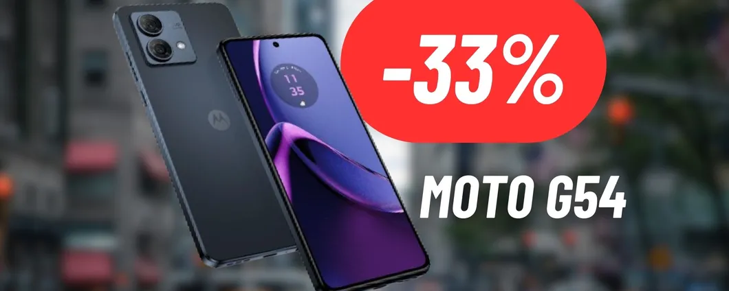 CROLLA IL PREZZO del Motorola G54: maxi sconto del 33%