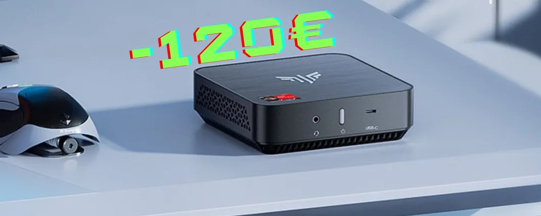 Mini PC potentissimo, con Ryzen 7, 32GB di RAM e SSD da 512GB (-120€)