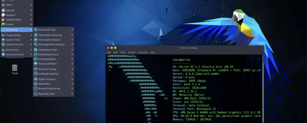 Parrot Security OS 5.2: arrivato Linux 6.0