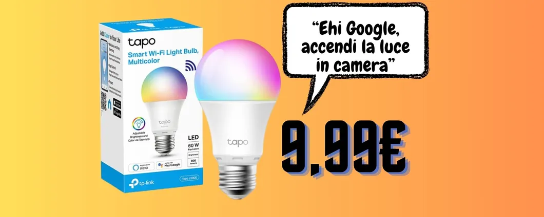 Rendi la tua casa ancora più smart con la LAMPADINA INTELLIGENTE A 9,99€!