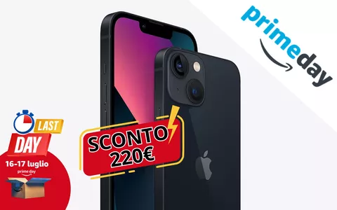 OLTRE 200€ DI SCONTO: iPhone 13 a prezzo SHOCK per il Prime Day Amazon!
