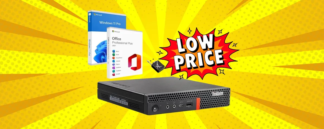 Potenza e compattezza nel mini PC Lenovo con i5, 32GB di RAM e SSD da 512GB