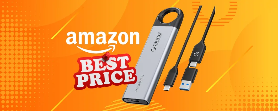 SSD portatile compatto, robusto e veloce da 1TB in SCONTO con il coupon