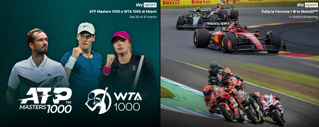 Guarda tutto lo sport di Sky live e on demand con NOW a meno di 10€ al mese