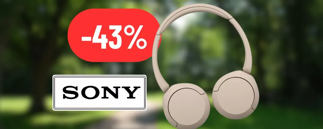 Tutta la qualità di Sony nelle cuffie bluetooth in sconto XL: PREZZO TOP
