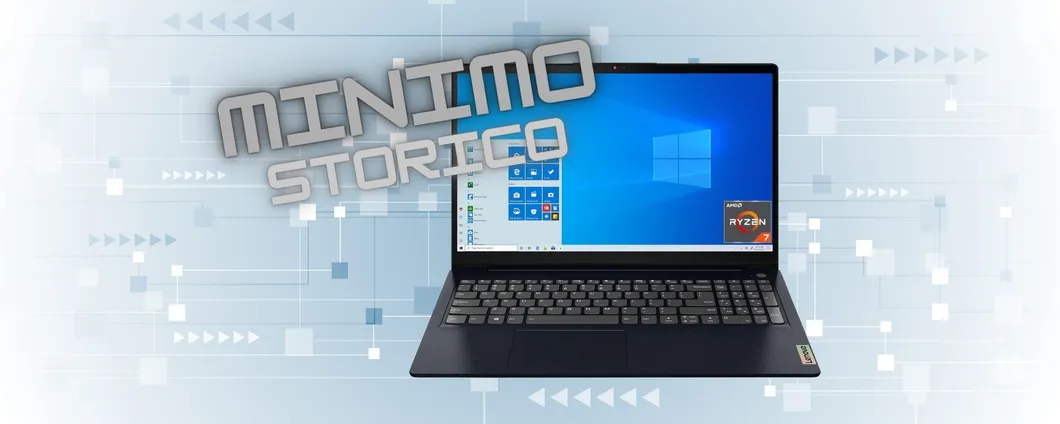 Lenovo IdeaPad 3: CPU Ryzen 7, SSD 512GB, fingerprint e riconoscimento facciale