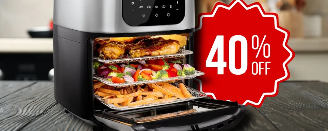 Princess Friggitrice ad Aria: ben 3 ripiani e cestello incluso (-37%)