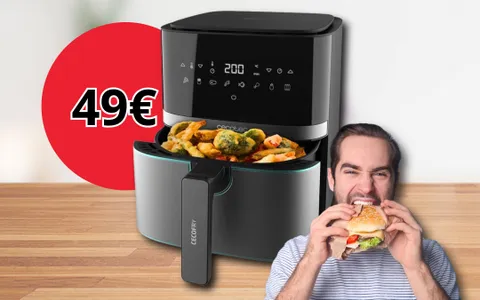 Friggitrice ad aria Cecotec a prezzo SHOCK: scopri l'offerta a tempo Amazon