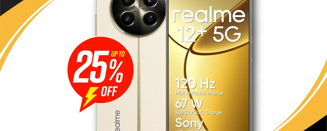 CROLLA DI 100€: realme 12+ con smart touch ANTIPIOGGIA è il meglio che puoi trovare!