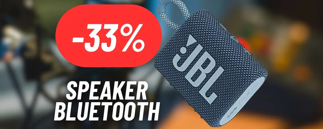 Porta la tua musica ovunque con la Cassa JBL GO 3 scontatissima su Amazon