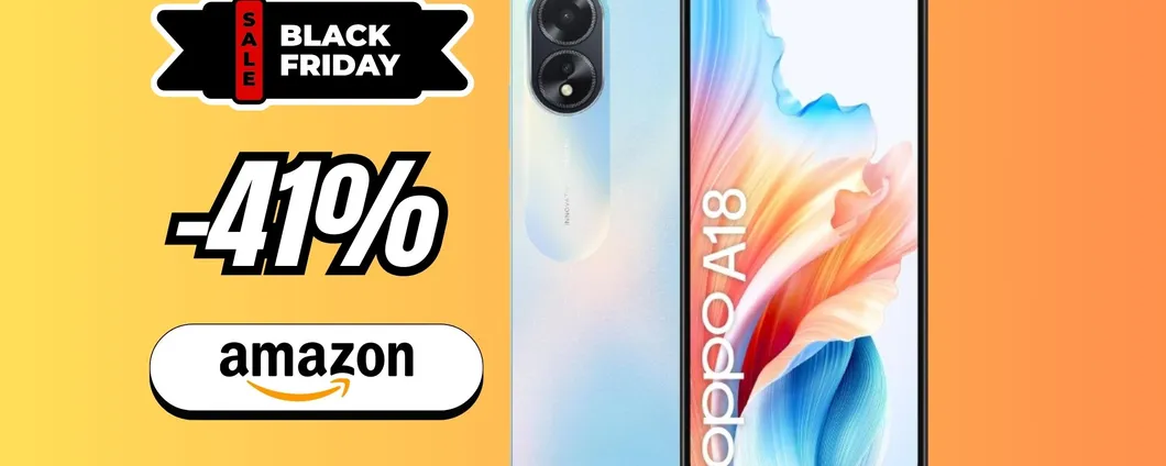 OPPO A18: prestazioni al top e design premium al 41% di sconto