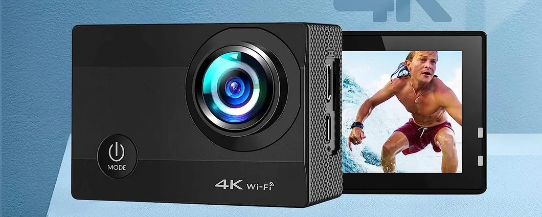 Registra i tuoi momenti avventurosi con dettagli sorprendenti con Action Cam 4K