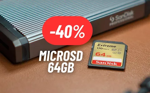 microSD SanDisk da 64GB a 13,99€ con il MEGA SCONTO Amazon