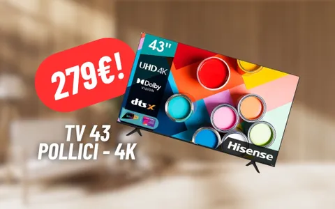 RISPARMIA sul tuo prossimo TV: Hisense 4K da 43 pollici in PROMO
