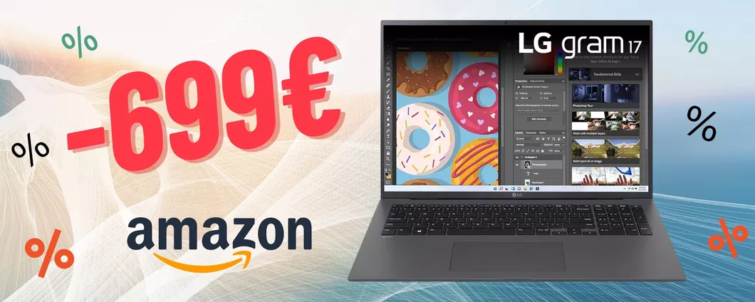 OFFERTA FOLLE per il PC portatile LG Gram 17Z90R su Amazon!