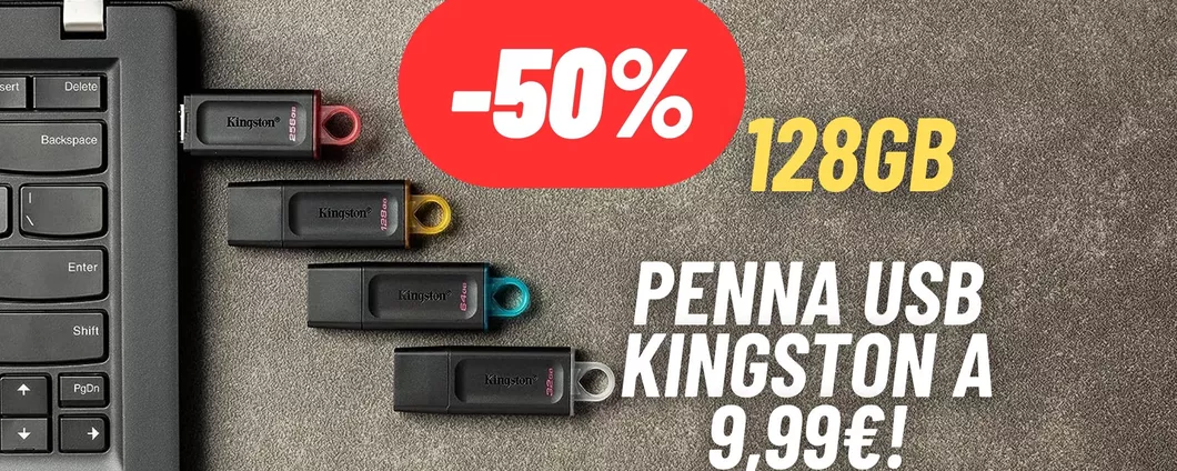 PENNA USB Kingston fulminea e capiente a 9,99€! (-50%)
