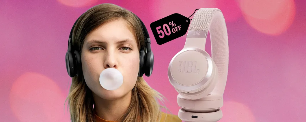 JBL LIVE 460NC: le mitiche cuffie wireless ora a metà prezzo (Amazon)
